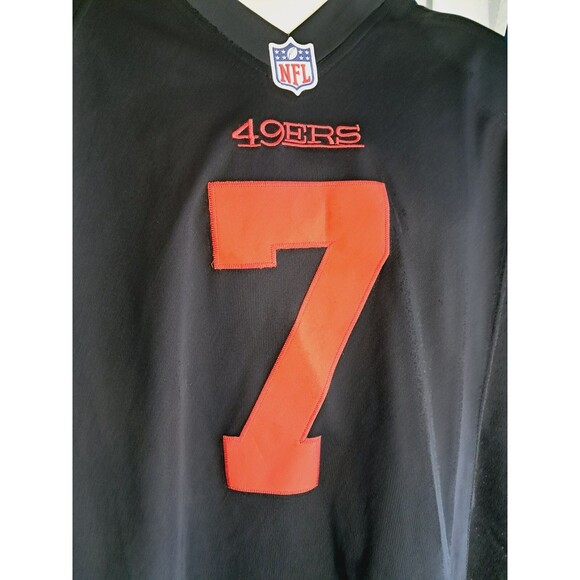 Colin Kaepernick #7 San Francisco 49ers NFL NIKE Football Black Game Jersey 3XL - Picture 3 of 7